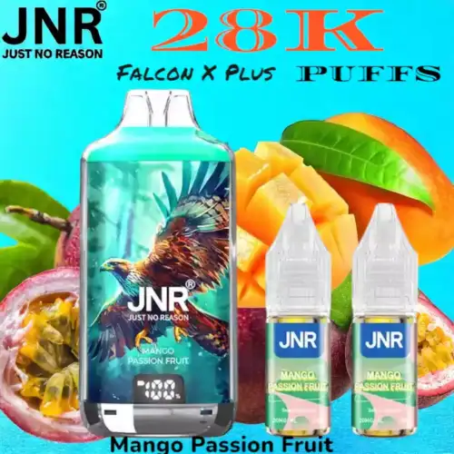 JNR Falcon X Plus 28K Puffs 20ml Vape met Display en Refill