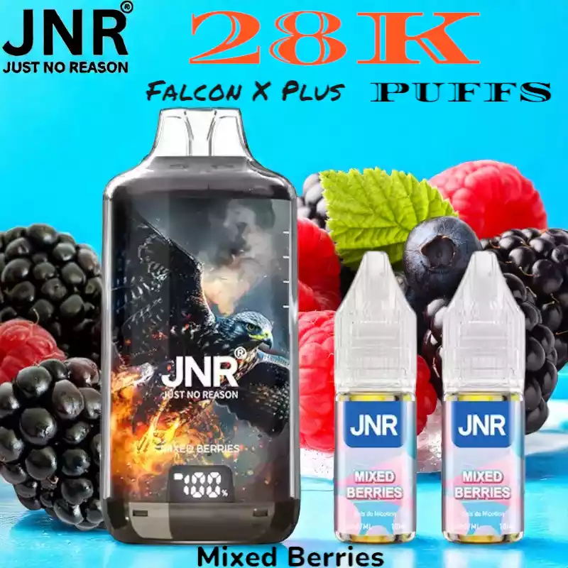 JNR Falcon X Plus 28K Puffs 20ml Vape met Display en Refill
