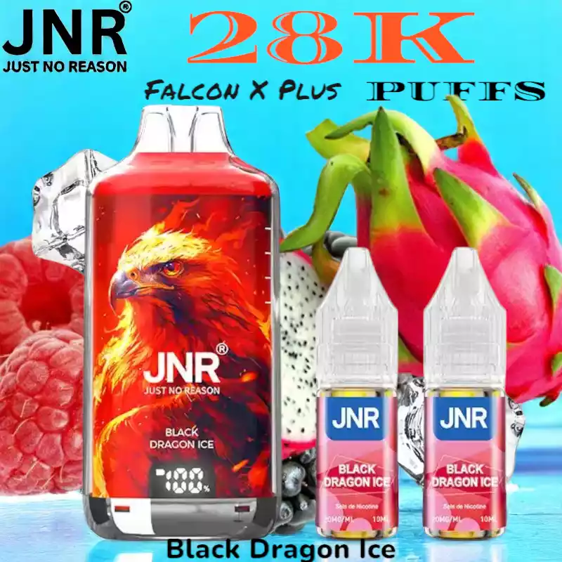 JNR Falcon X Plus 28K Puffs 20ml Vape met Display en Refill