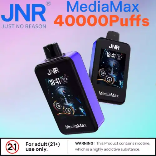 JNR Media Max 40000 Puffs Slimme Vape met Bellen & 10 Smaken