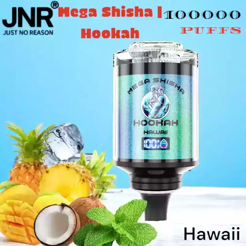 JNR Mega Shisha Hookah 100000 Puffs met Smart Screen & DTL
