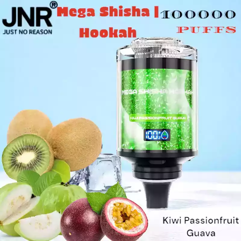 JNR Mega Shisha Hookah 100000 Puffs met Smart Screen & DTL