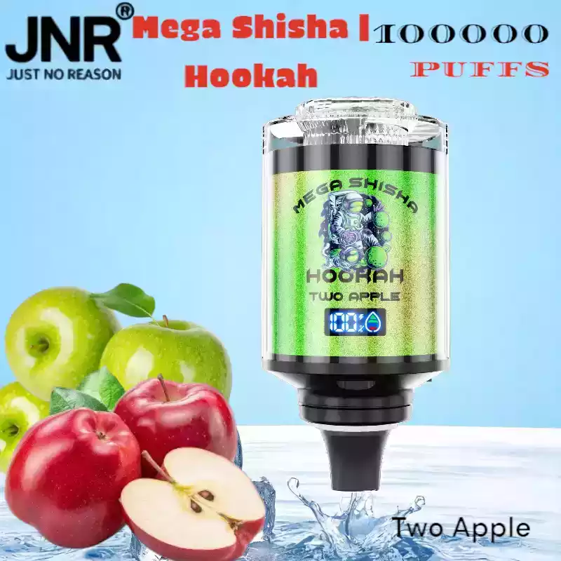 JNR Mega Shisha Hookah 100000 Puffs met Smart Screen & DTL