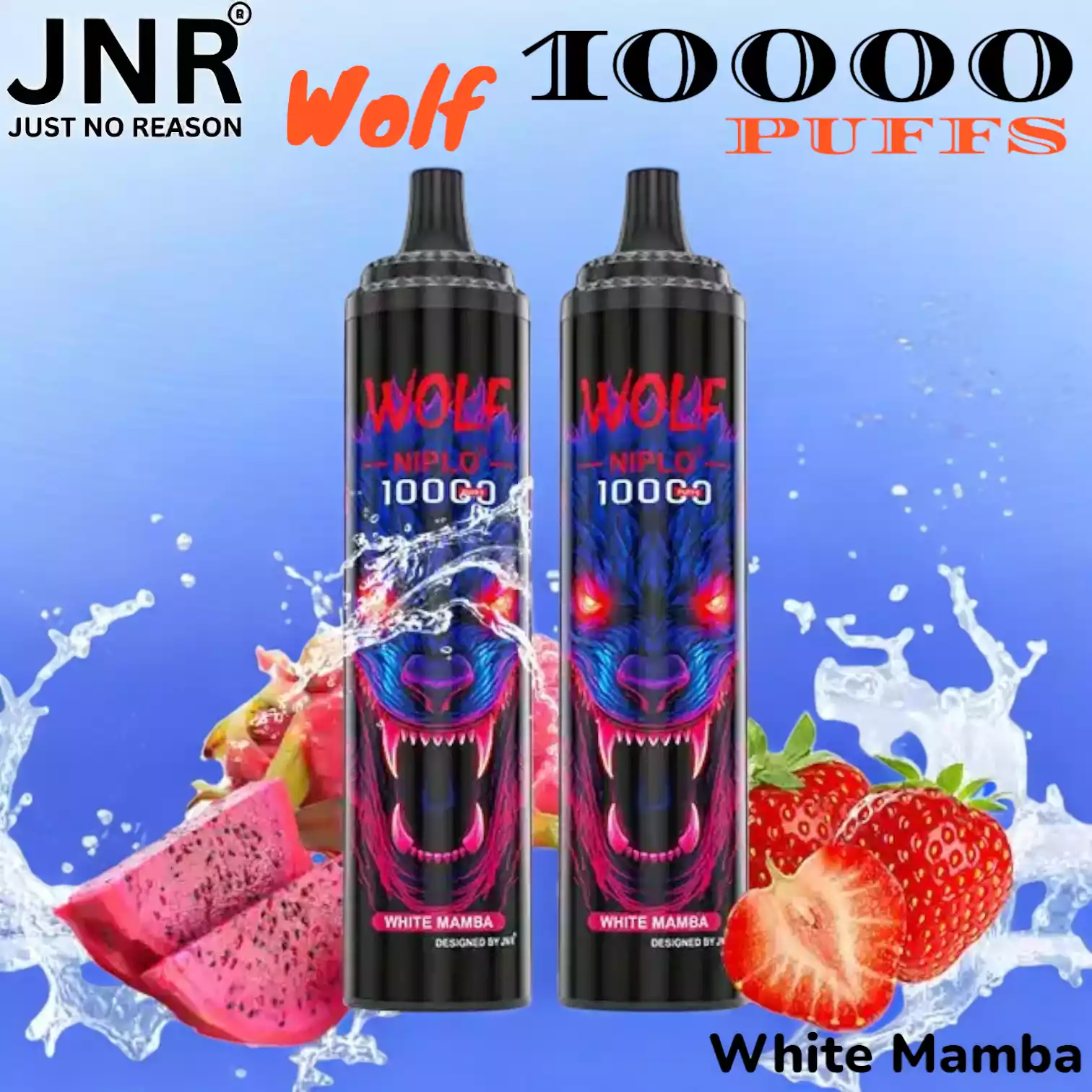 JNR Wolf 10000 PUFFS Vape met 20ml E-liquid en USB-C