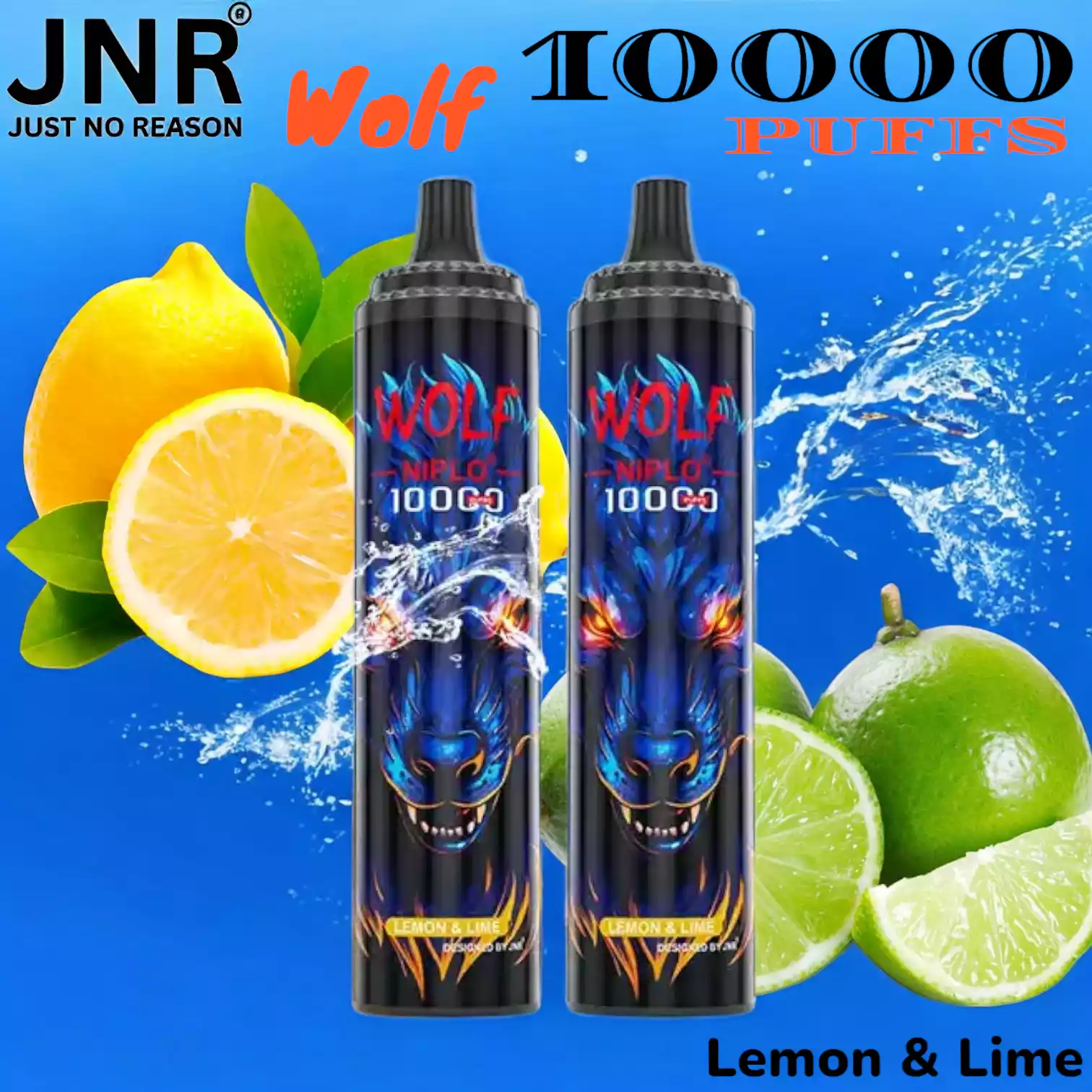 JNR Wolf 10000 PUFFS Vape met 20ml E-liquid en USB-C