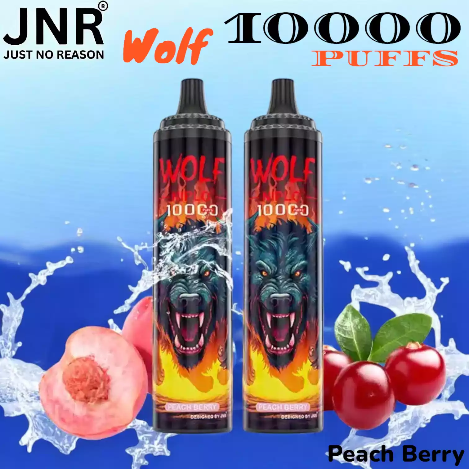 JNR Wolf 10000 PUFFS Vape met 20ml E-liquid en USB-C