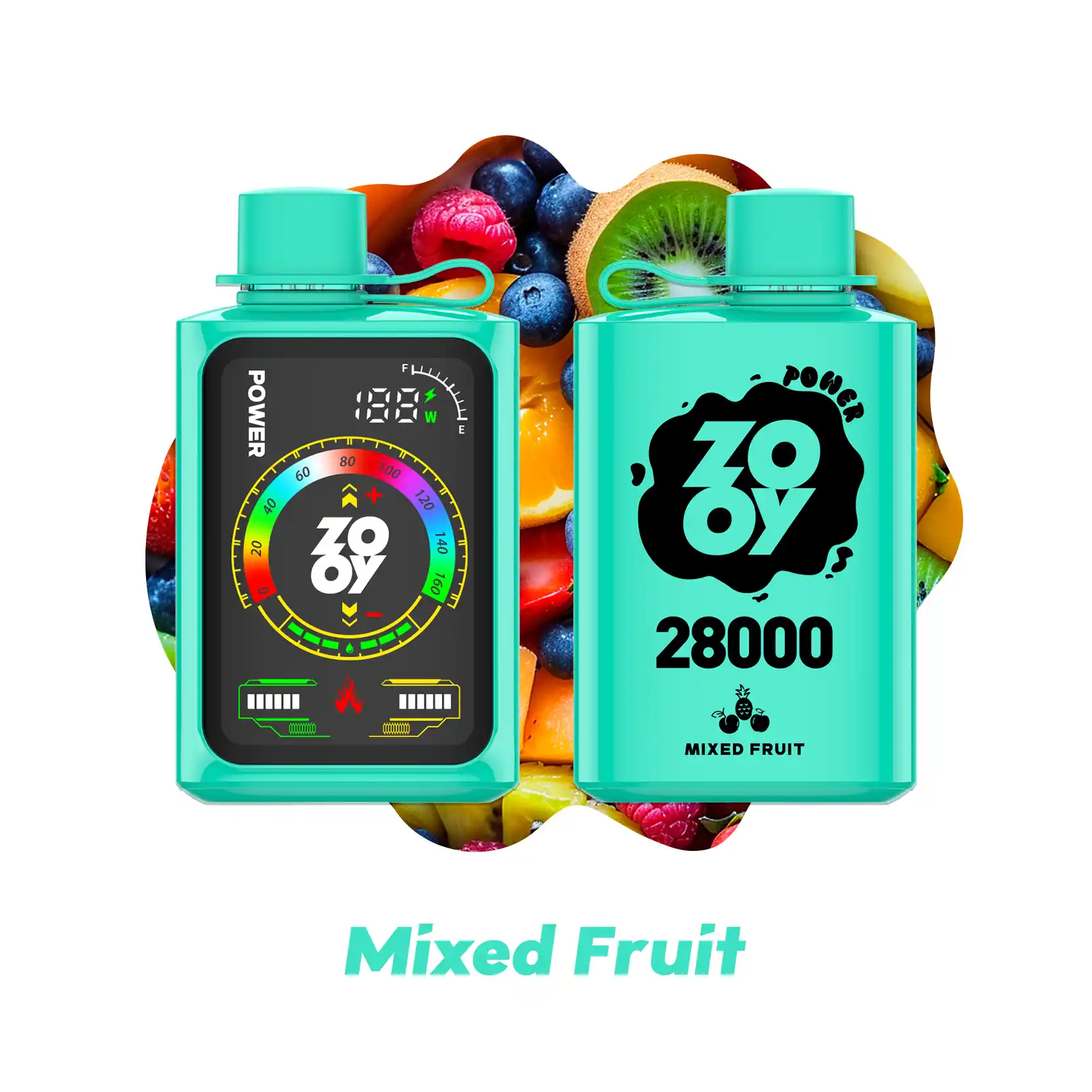 ZOOY POWER 28000 Puffs Disposable Vape Touchscreen en Krachtig