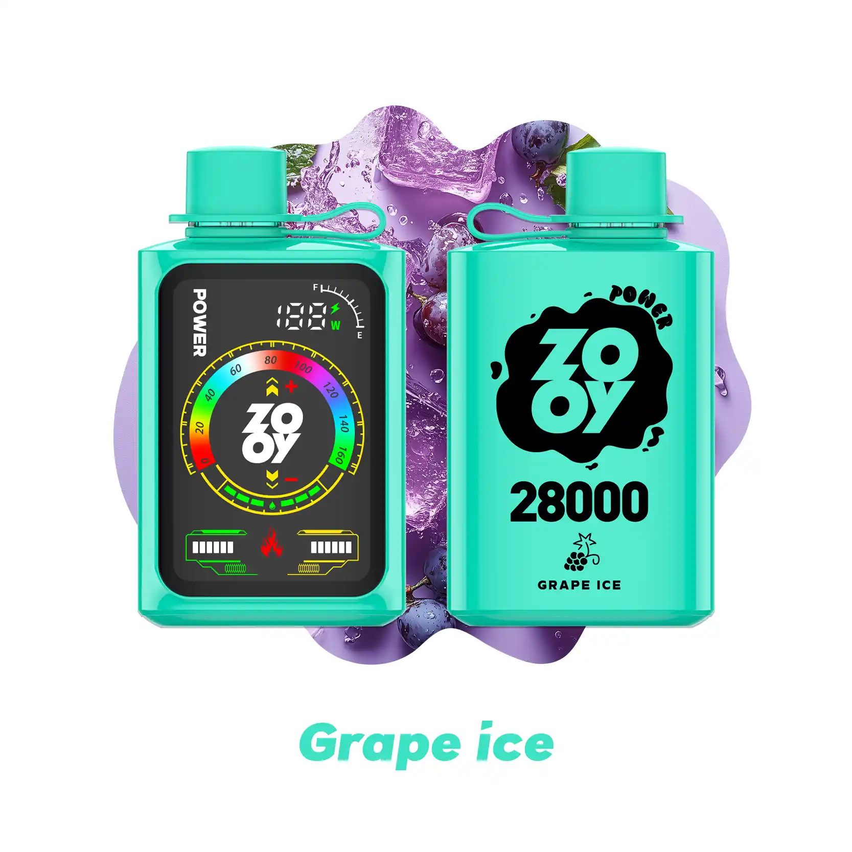ZOOY POWER 28000 Puffs Disposable Vape Touchscreen en Krachtig